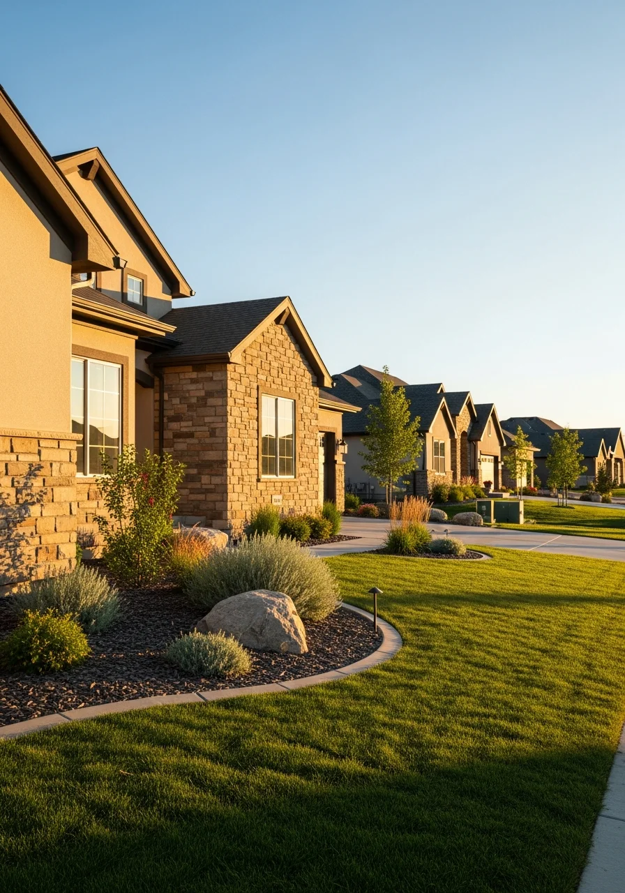 Finished home in Draper neighborhood showing premium finishes and professional landscaping.