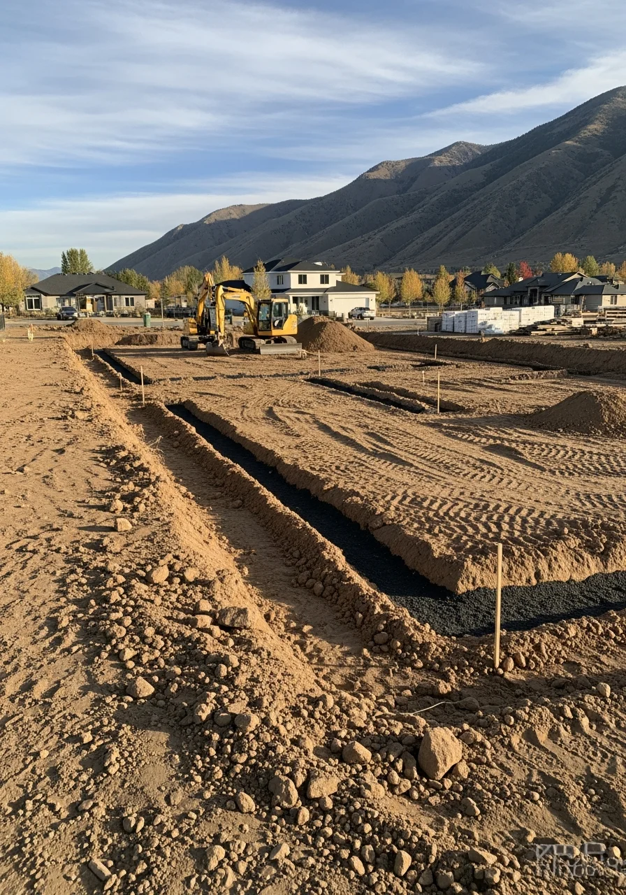 Completed residential project in Provo showing modern design and quality exterior finishes.